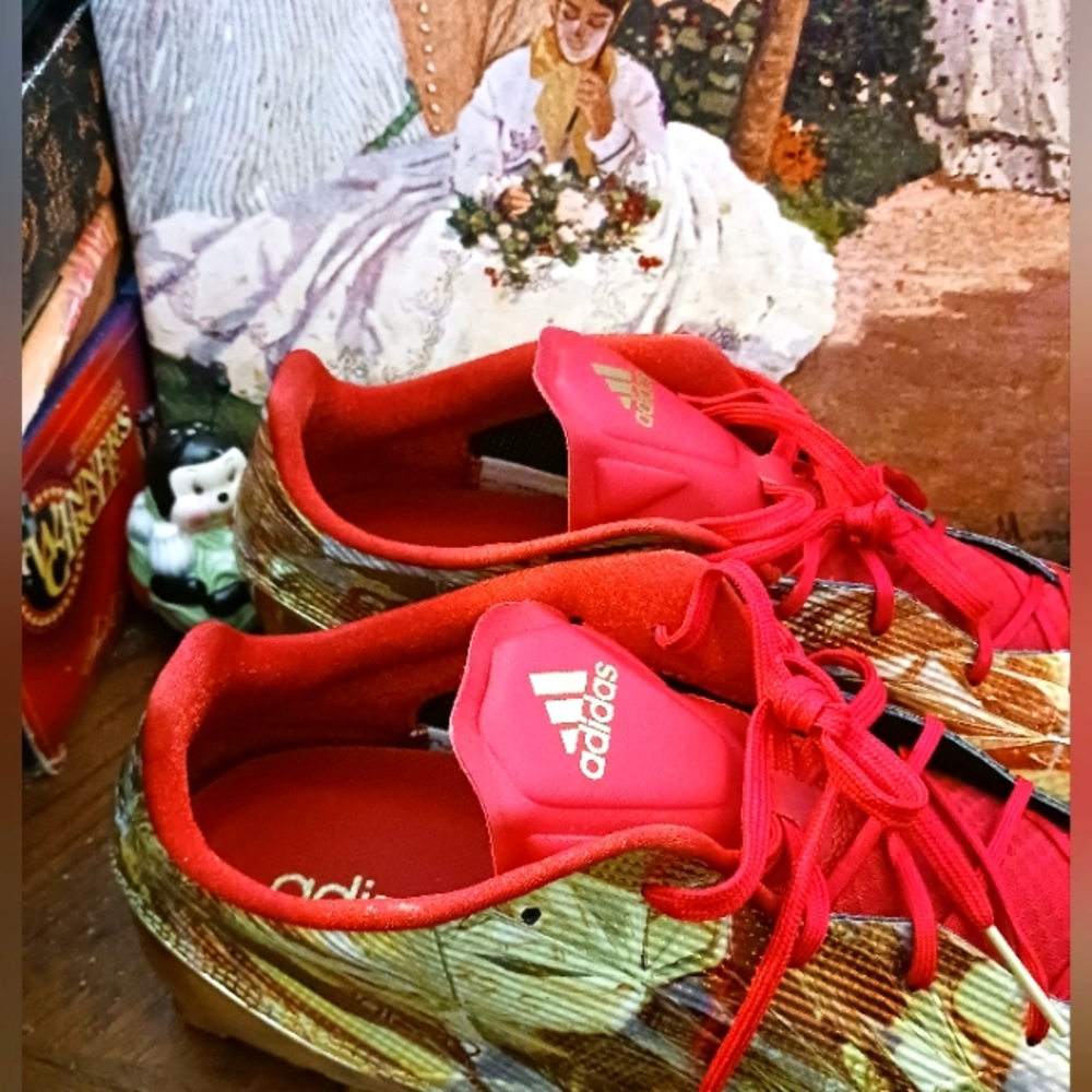 Adidas adizero 5 Star🌟5.0 Men’s Football Size 18 Men Cleats,Red&Gold,New!! 🎁
